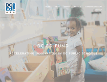 Tablet Screenshot of dcedfund.org